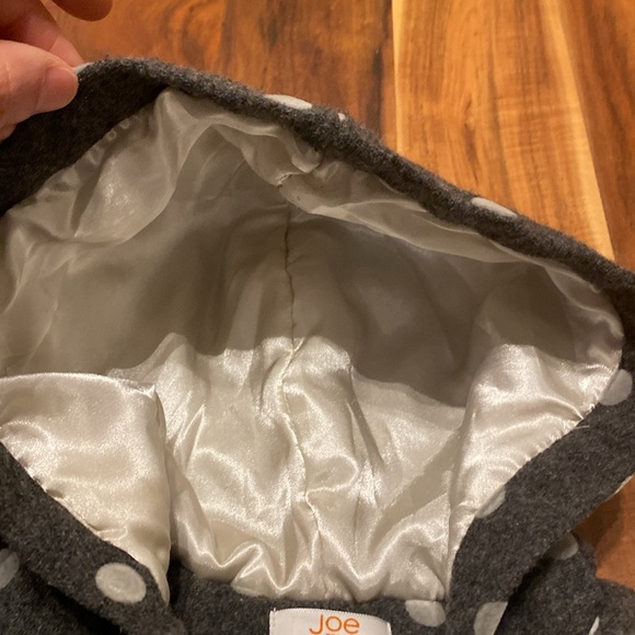 Girl’s Size 12-18 Months Fall/Spring Grey with Polka Dots Wool-blend Jacket - Picture 6 of 7